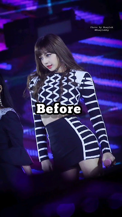 lisa before and after weight gain and become healthy #kpop #blackpink #lisa