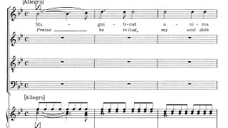 Video thumbnail of "Francesco Durante, Magnificat a 4 in Si bemolle (score)"