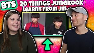 20 things Jungkook learnt from Jin /정국/진/ REACTION