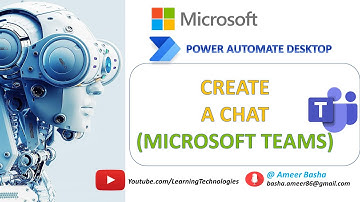 Power Automate Desktop || Create  a Chat (Microsoft Teams Actions)