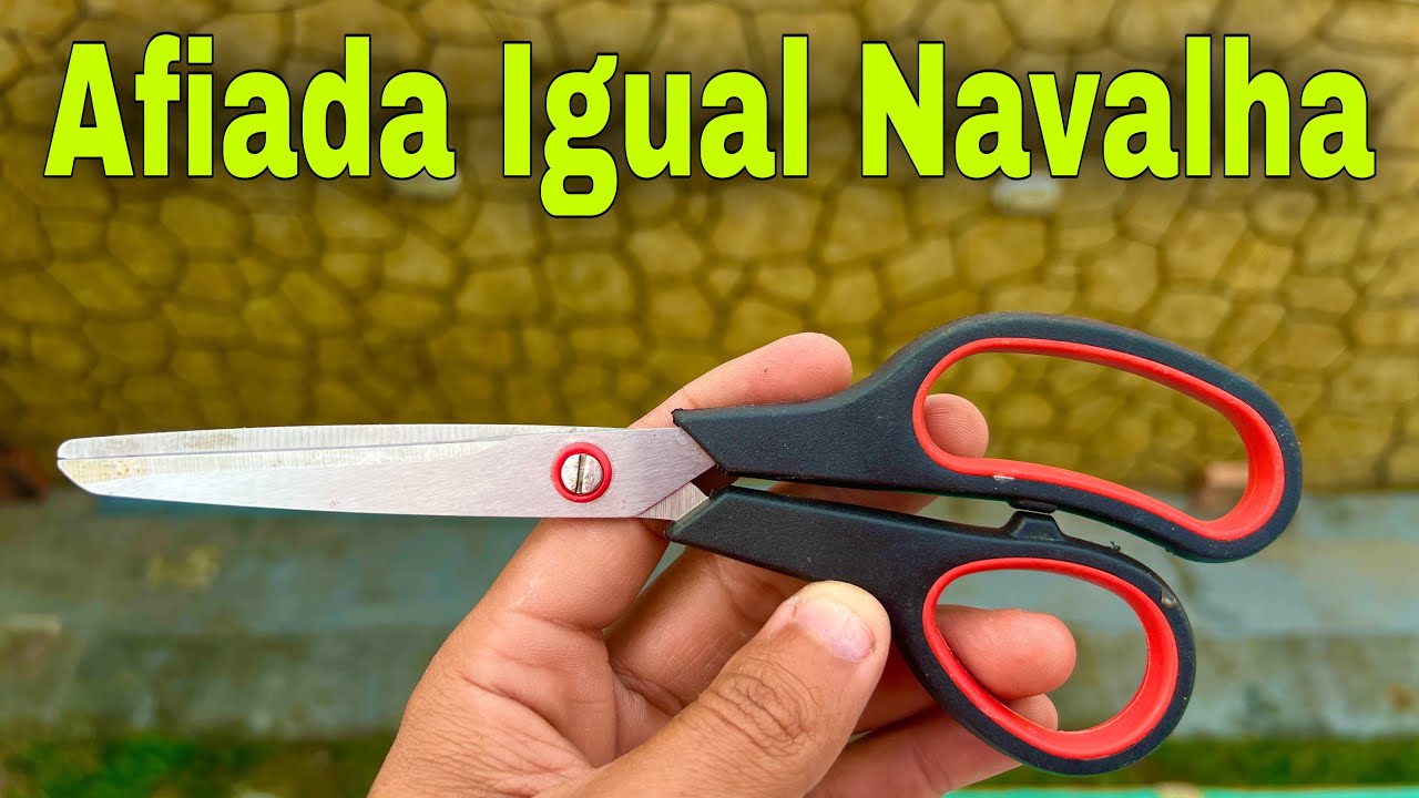 Como AMOLAR TESOURA Igual Navalha 2