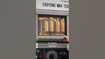 MITSUBISHI CNC system data backup and restore on M64 series test stand