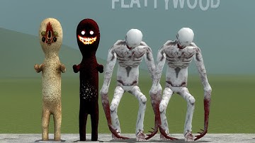 SCP-096:SL OLD VS SCP-173!! Garrys Mod Sandbox