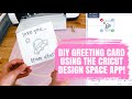 I DESIGNED A CARD WHILE IN LINE AT TRADER JOES?! | DIY GREETING CARD W/ THE CRICUT APP &amp; PENS!