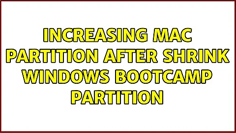 Increasing Mac partition after shrink Windows Bootcamp partition (3 Solutions!!)