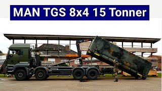MAN TGS 8x4 Multilift - Truck with flat rack container for the German Armed Forces (Bundeswehr)