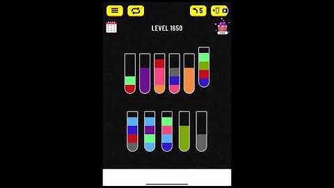 water sort puzzle level 1650