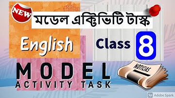 Model Activity Task Class 8 English ||  September 2021 || Part 6 || Series 3  SOLVED / answers