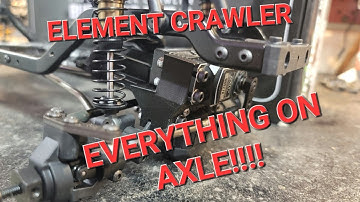 New crawler servo on axle mount...Everything on axle!!!