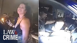Bodycam: Woman Found Asleep Behind the Wheel with Bottle of Tequila, Arrested for DUI