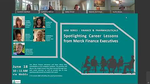 JA Merck Speaker Series: Spotlighting Career Lessons from Merck Finance Leaders