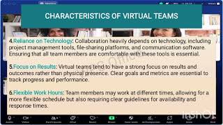 CMC REPORT - VIRTUAL TEAMS AND ONLINE COLLABORATION