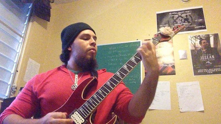 Aeons of Raging Darkness (Rhapsody of Fire) Intro Riff guitar cover