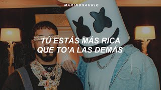 Marshmello, Anuel AA - Alcohol (Letra)