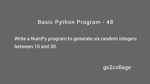 EP 48 | Language Python | Basic Program I go2collage