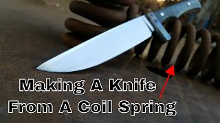 Forging A Knife From A Coil Spring