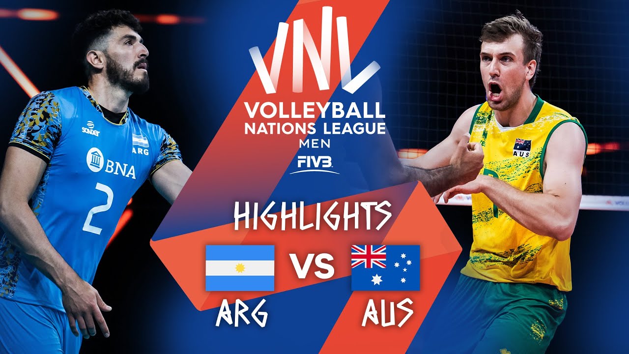 Arg Vs Aus Highlights Week 3 Men S Vnl 2021 Youtube