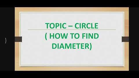 class 4 maths    circle How to find diameter