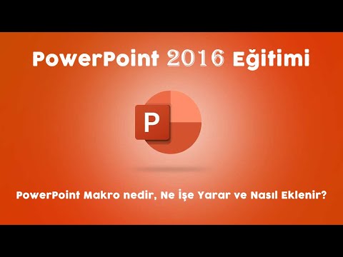 Video: Microsoft PowerPoint'te nasıl makro oluşturursunuz?