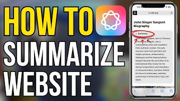 How to Summarize Website With Apple Intelligence!