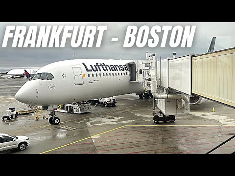  New Update  TRIP REPORT | Lufthansa airlines Economy Class | Frankfurt - Boston | Airbus A350-900