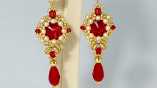 Beautiful Earrings with Superduo/Tutorial version 2