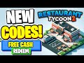 *NEW* ALL WORKING CODES FOR Restaurant Tycoon 2 IN APRIL 2024! ROBLOX Restaurant Tycoon 2 CODES