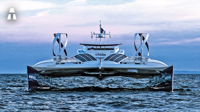 Un bateau à propulsion hybride navigue sur le bassin d'Arcachon