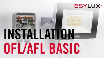 Install outdoor floodlights OFL/AFL BASIC easily I ESYLUX I Assembly & Installation