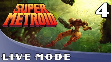 Super Metroid Blind Run: Part 4 - Metroid Monday Live Stream - Game Mode