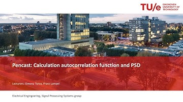 Pencase: calculation autocorrelation function and PSD