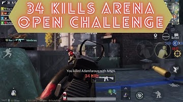 PUBG Mobile Arena Challenge 34 Kills | Kill More than 16 Players in a Single Match in Arena