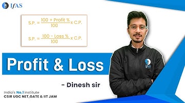 Profit & Loss For CSIR-NET 2023 | General Aptitude | IFAS