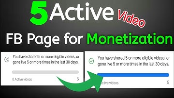 How To Create 5 Active Video | FB Page 5 active video For Monetization ? 100% Solution | Instream Ad
