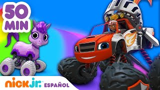 Blaze | ¡50 MINUTOS de increíbles aventuras de animales salvajes! | Nick Jr. en Español