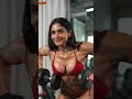 Fitness Woman Doing Dumbbell Curl 💪 | Strong Arm Workout Motivation #Shorts