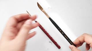 Princeton Brush Dagger Demonstration with Nina Hidalgo