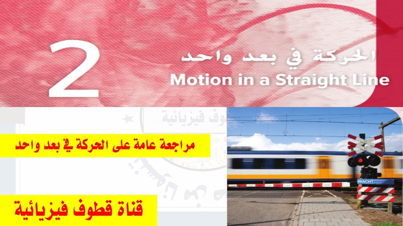 مراجعة على الوحدة الثانية الحركة في بعد واحد للصف الحادي عشر متقدم