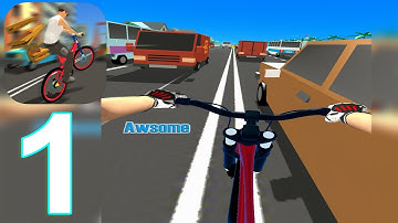 Delivery Bike Traffic Escape Gameplay Walkthrough Part 1 (IOS/Android)