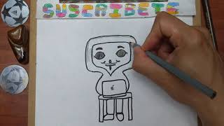 Cómo DIBUJAR y PINTAR a ANONYMOUS FUNKO POP/how to DRAW and PAINT ANONYMOUS FUNKO POP