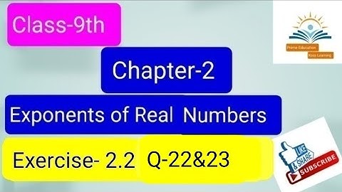 Class-9th R.D.Sharma Chapter-2 Ex.2.2 Q-22 & 23
