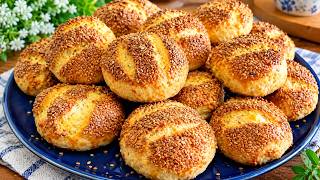 🏆Kahvaltiya Ve Çay Saati̇ne ❗ Çok Kolay Ve Çok Lezzetli̇ Mayasiz Si̇mi̇t Poğaça Tari̇fi̇👌 Ğaçatarifleri