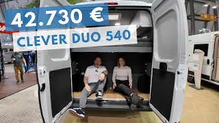 NUR 42.730 € WOHNMOBIL FABRIKNEU ZUM DISCOUNTPREIS! Clever Duo 540 Basic Line Dieselheizung