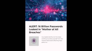 16 Billion Passwords Exposed: The "Mother of All Digital Breaches" #databreach #breachreport