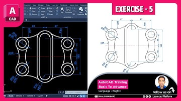 How to Create This 2D Drawing in AutoCAD – Step-by-Step Guide | EXERCISE -5 | @KHALIDMAHMUD