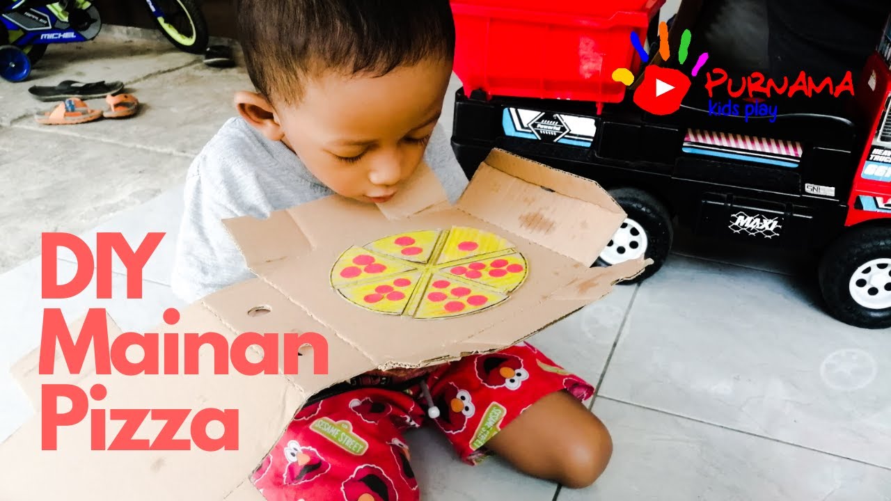  DIY  Mainan  Pizza Belajar Berhitung DIY  Mainan  Kardus  