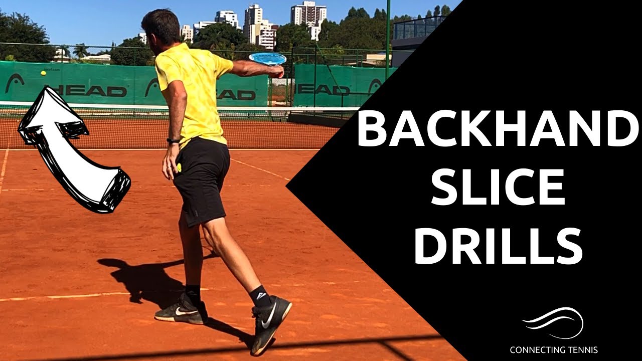 Tennis Self Training Backhand Slice Drills Connecting Tennis YouTube