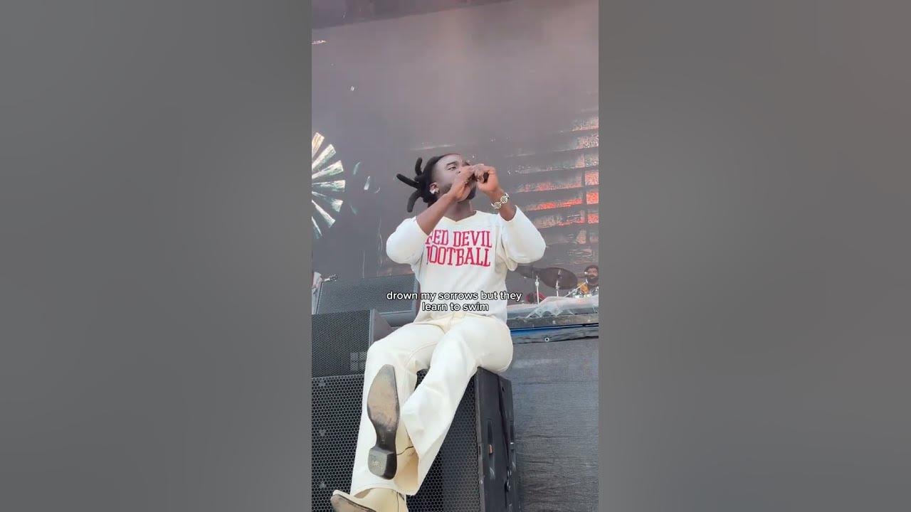 Shaboozey performs “Good News” at Railbird Fest 2025 🎤