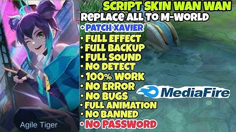 Script skin Wan Wan M-World No Password patch Terbaru 2022 Full Effect, Full background,-mobile lege