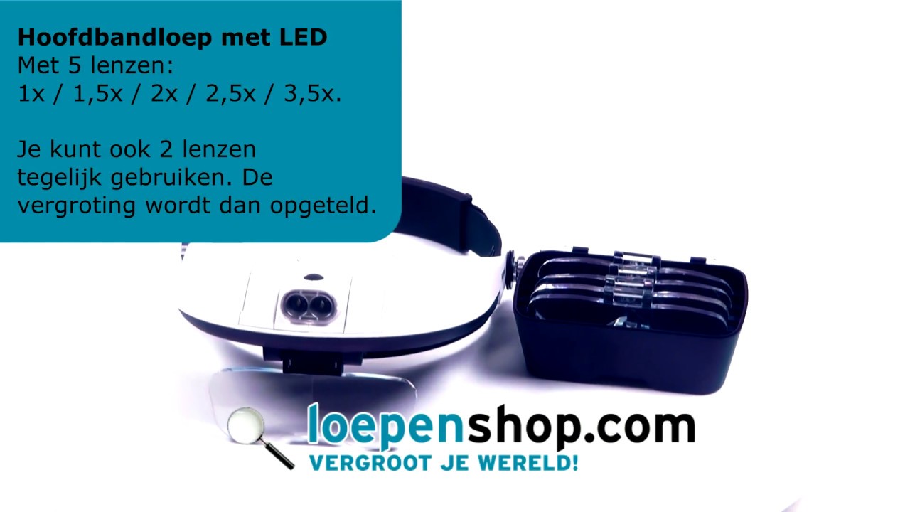 HOOFDBANDLOEP MET VERLICHTING - Display Elektronica